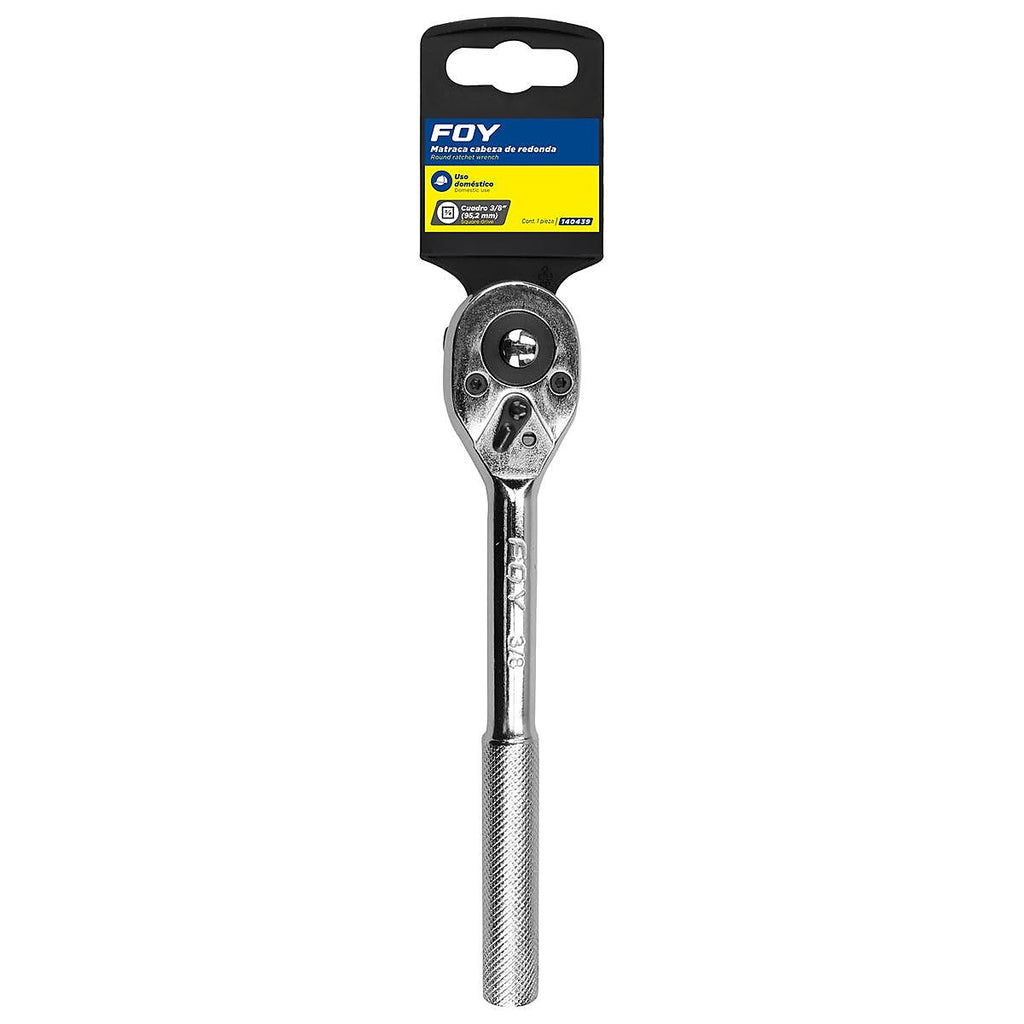 Matraca Reversible 3/8” Cabeza Pera 6”