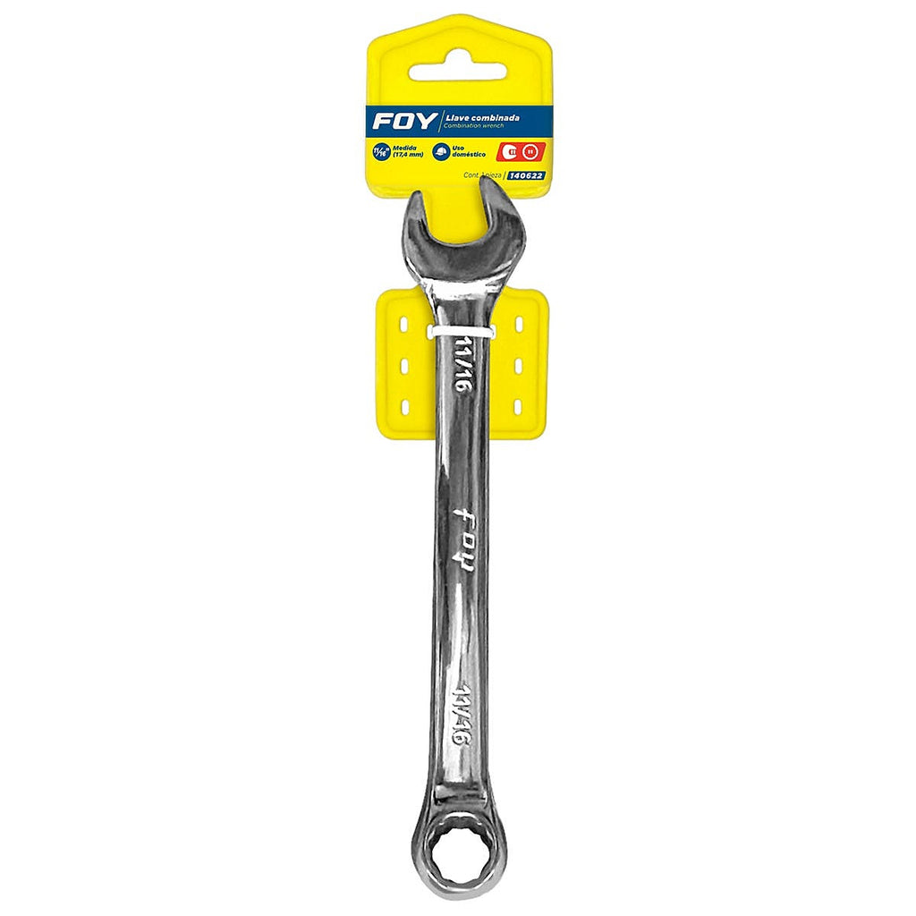 Llave Combinada 11/16” 12 Puntas Pulido Espejo - U1 140622