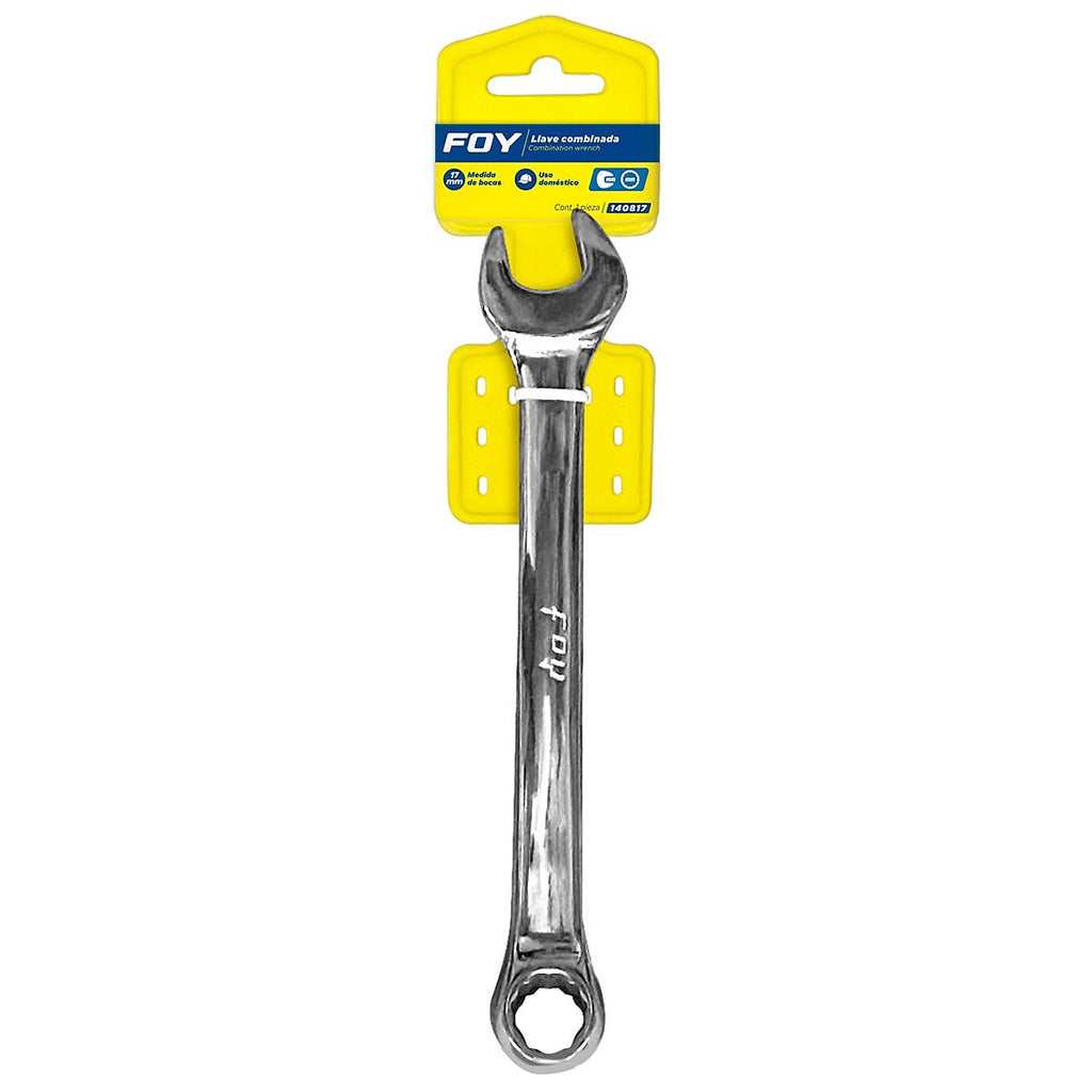 Llave Combinada 17 mm 12 Puntas Pulido Espejo - U1 140817