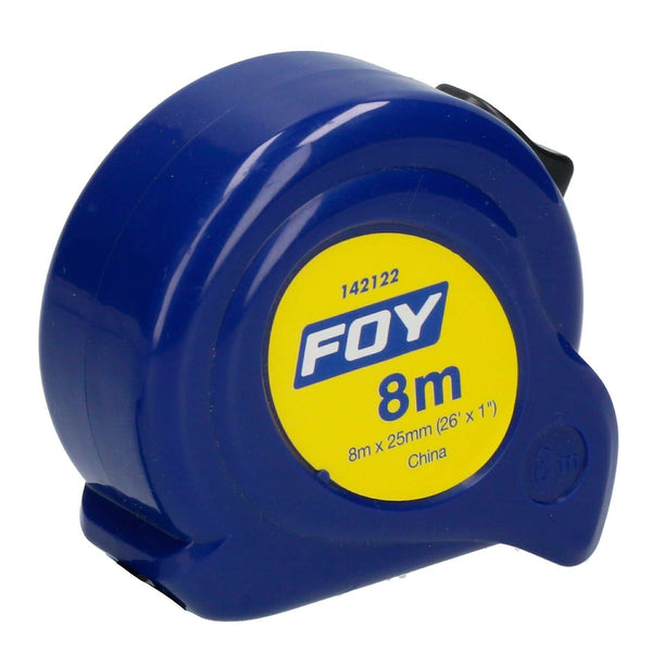 Flexómetro 8.0 mt X 24 mm Caja Alto Impacto Azul