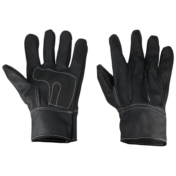 Guante de Piel de Res Tipo Operador con Cinta de Ajuste