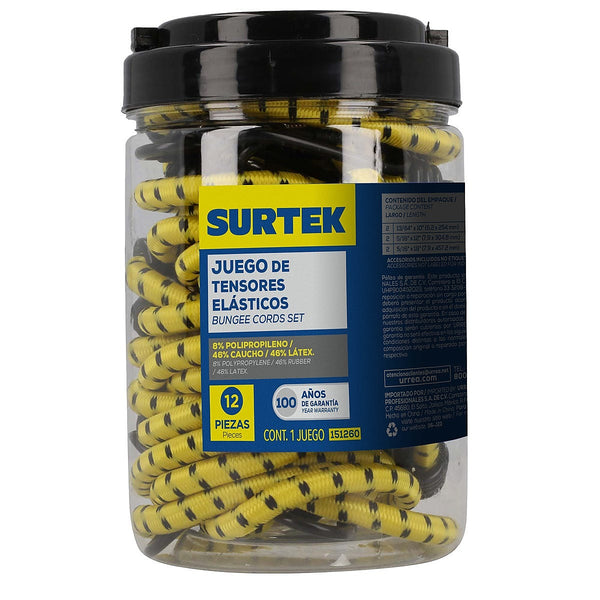 Juego de Tensores Elásticos Varias Medidas - U1 151260