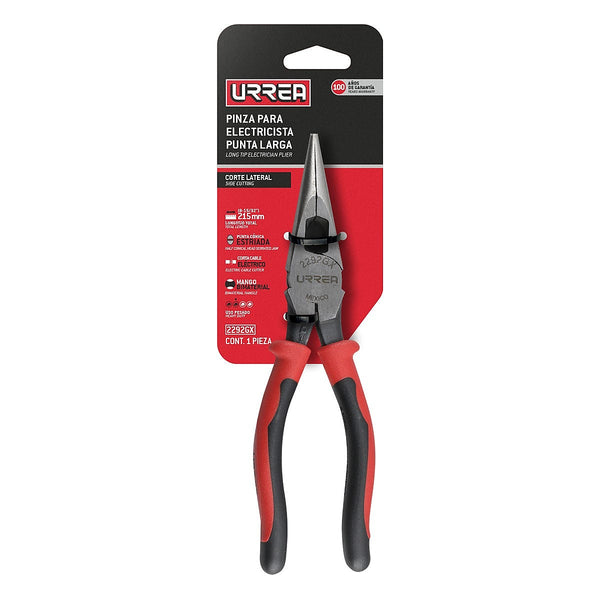 Pinza para Electricista 8.9/16” de Punta Larga Alta Palanca