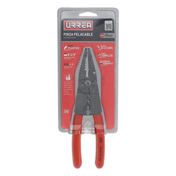 Pinza Pela Cable URREA U1 298