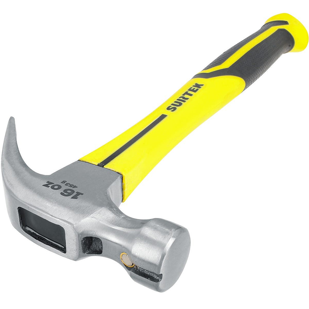 Martillo de Uña Curva 16oz Mango 14” de Fibra de Vidrio