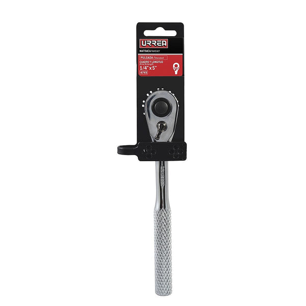 Matraca Reversible 1/4” Cabeza Pera 5”