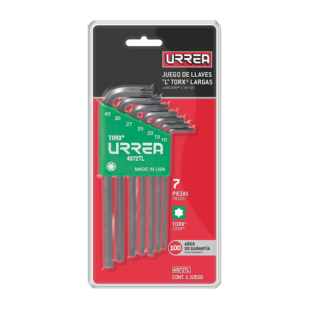 Juego de Llaves Hexagonales Torx ”l” - U1 4972TL