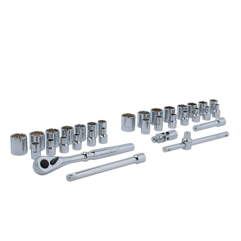 Juego de Dados y Accesorios Combinados 33 Pzas 3/8 Bm