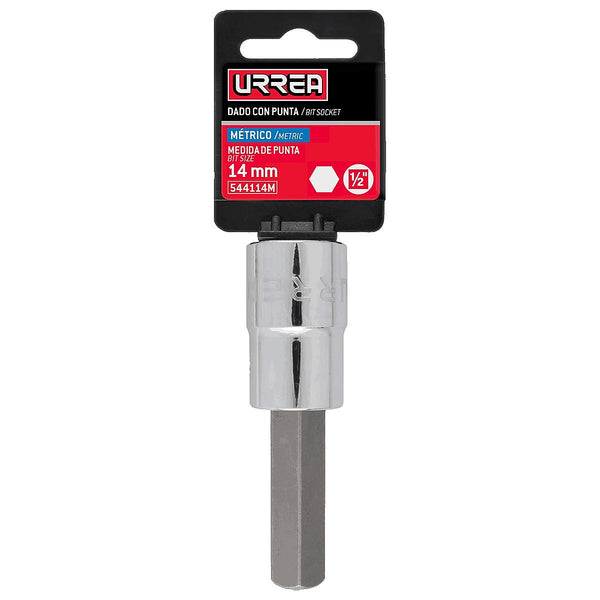 Dado Cuadro 1/2”x14 mm Corto Punta Hexagonal Corta