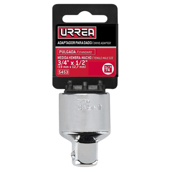 Adaptador 3/4” Hembra a 1/2” Macho para Dado Cuadro 3/4”