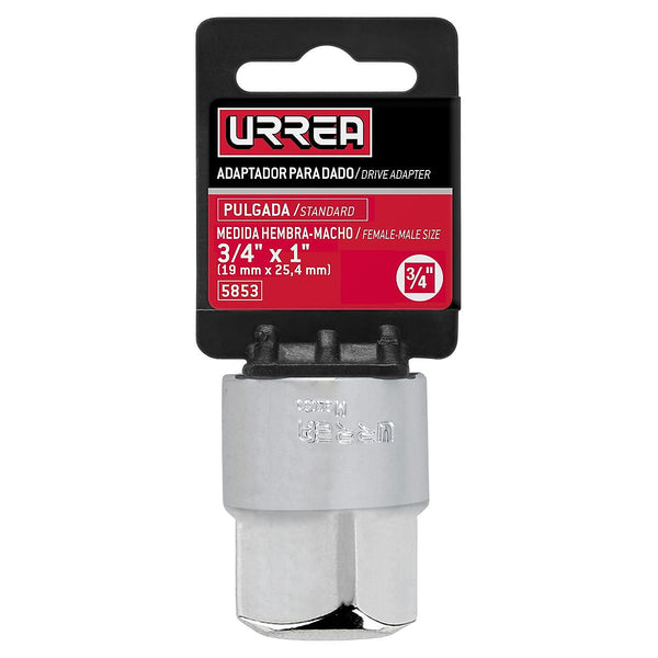 Adaptador 3/4” Hembra a 1” Macho para Dado Cuadro 3/4”