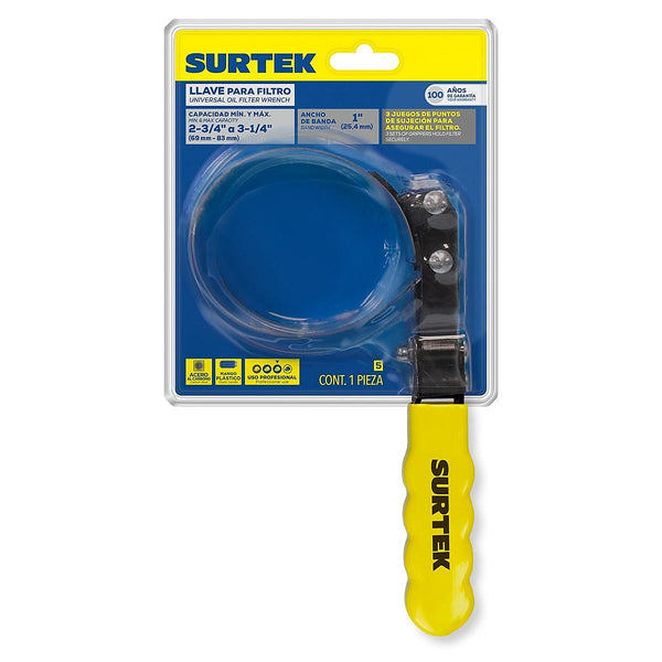Llave para Filtro Universal 2.3/4”-1.13/16” para Filtro de Aceite con Grip