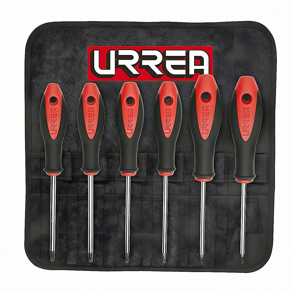 Juego de desarmadores Torx de 4" bimaterial (6 piezas)
