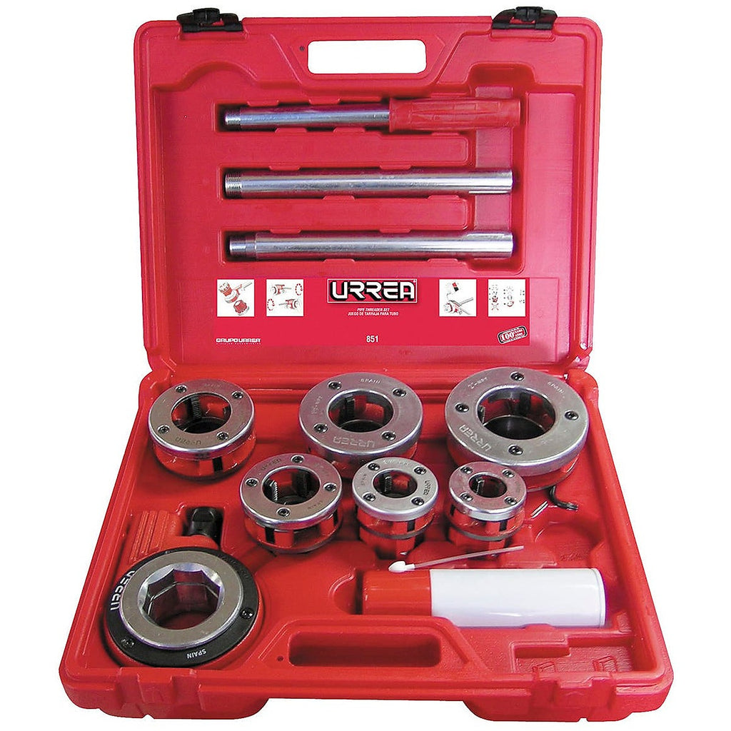 Tarraja Manual 1/2” a 2” Tubo NPT Caja Plástica