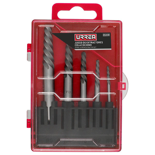 Juego de Extractores para Tornillo de 5 Pza en Espiral del 1 al 5 - U1 9500B