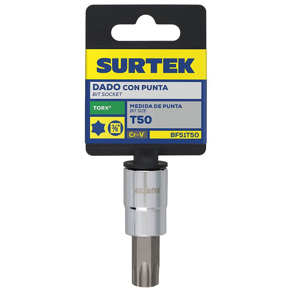 Dado Cuadro 3/8” Corto Punta Torx T50