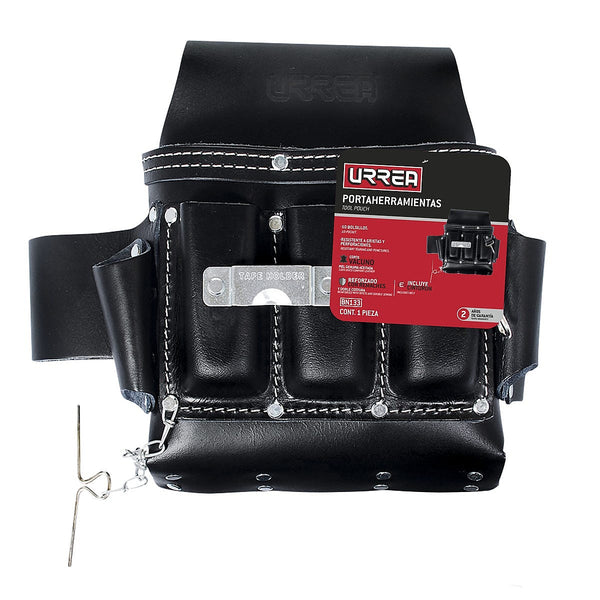 Porta Herramienta de Cuero con 7 Compartimentos