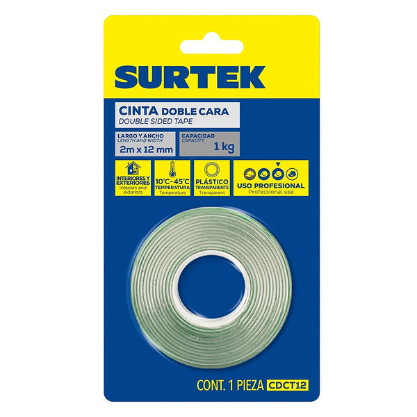 Cintas Doble Cara SURTEK U1 CDCT12
