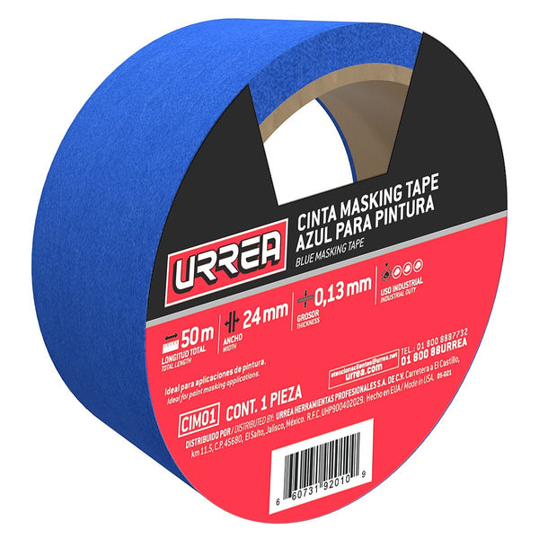 Cinta Masking 24 mm X 50 mt Azul