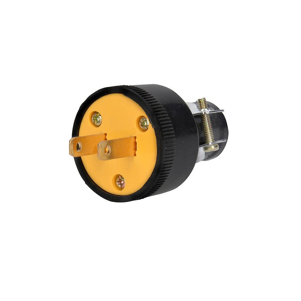 Clavija Reforzada Polarizada de Ab sin PVC 15a