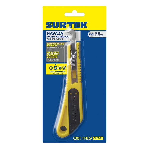 Cutter para Acrílico Navaja Intercambiable