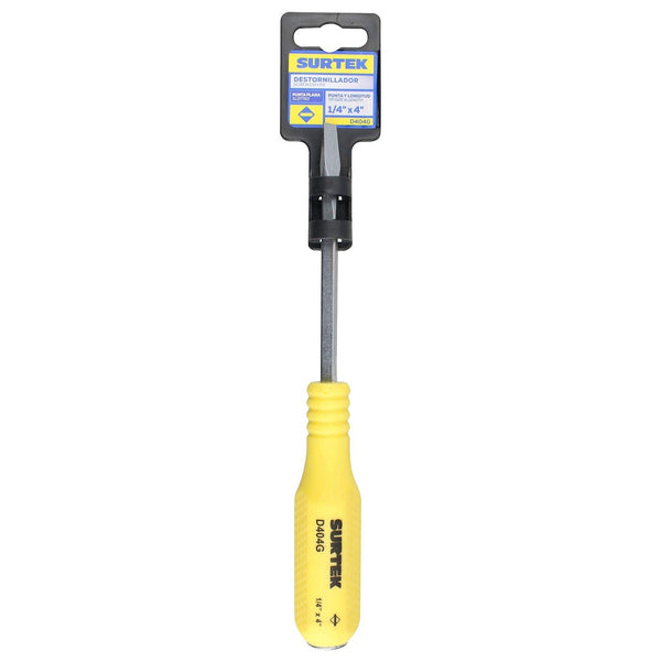 Desarmador de Golpe Plano 1/4”x4” Mango Ergonómico