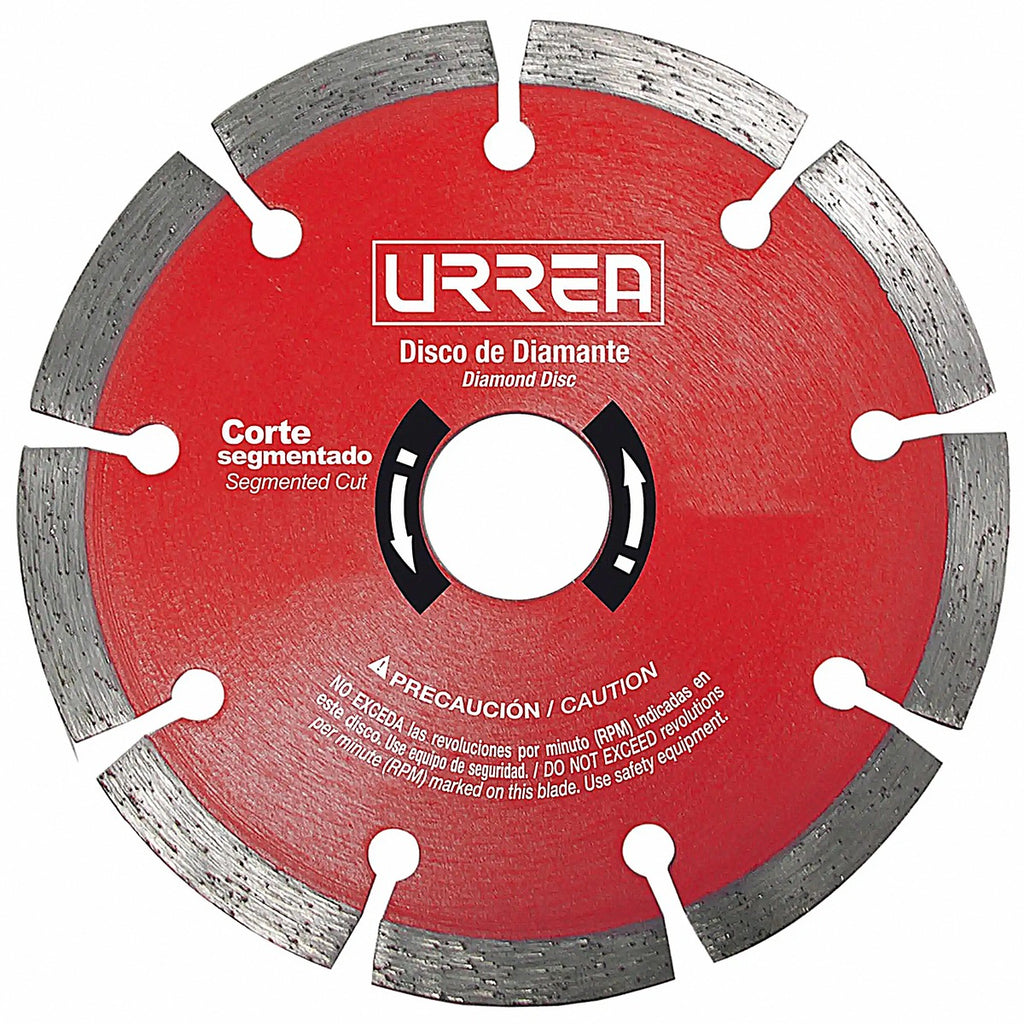 Disco de diamante 7" x 3/32" x 7/8" segmentado para corte de concreto (uso industrial)