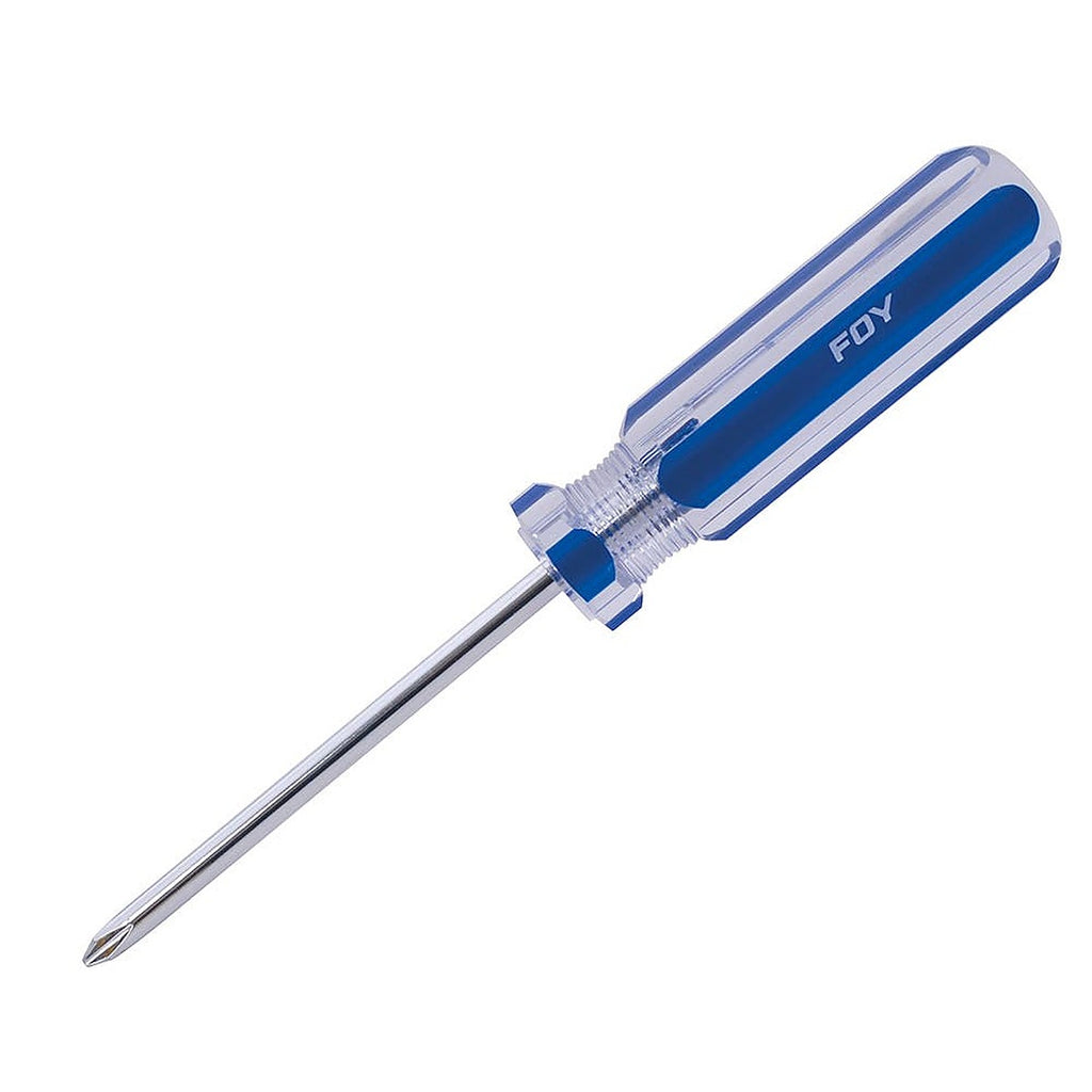 Desarmador Phillips #1 3/16”x3” de PVC Azul/transparente