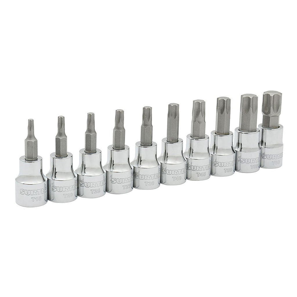 Juego Dados Cuadro 3/8” Punta Torx