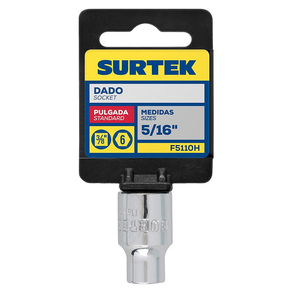 Dado Cuadro 3/8”x5/16” Corto 6 Puntas