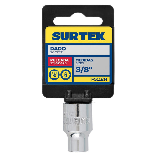 Dado Cuadro 3/8”x3/8” Corto 6 Puntas