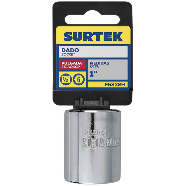 Dado Cuadro 1/2”x1” Corto 6 Puntas