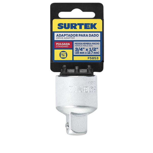 Adaptador 3/4” Hembra a 1/2 Macho para Dado Cuadro 1/2”