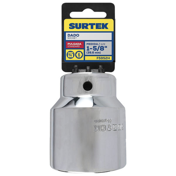 Dado Cuadro 3/4”x1.5/8” Corto 6 Puntas