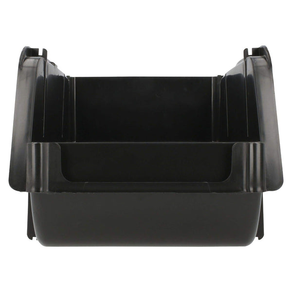 Gaveta Plástica Negra 14.1/2” X 8.1/2” X 7” Rieles Internos para 2 Tipos de Apilado Capacidad 15 kg
