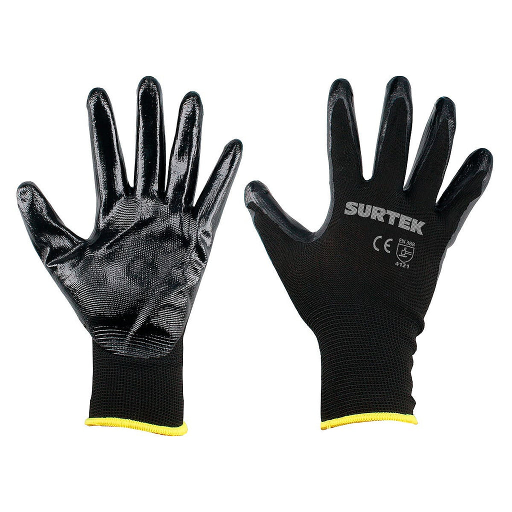 Guantes de Nylon con Nitrilo SURTEK U1 GNNG