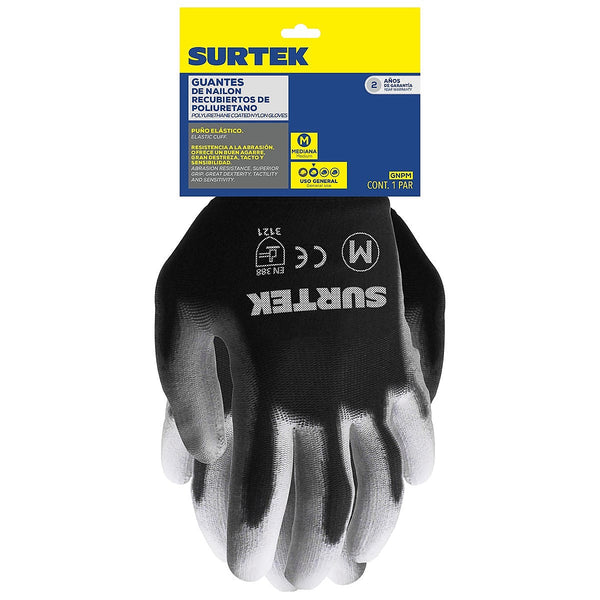 Guantes de Nylon con Poliuretano SURTEK U1 GNPM