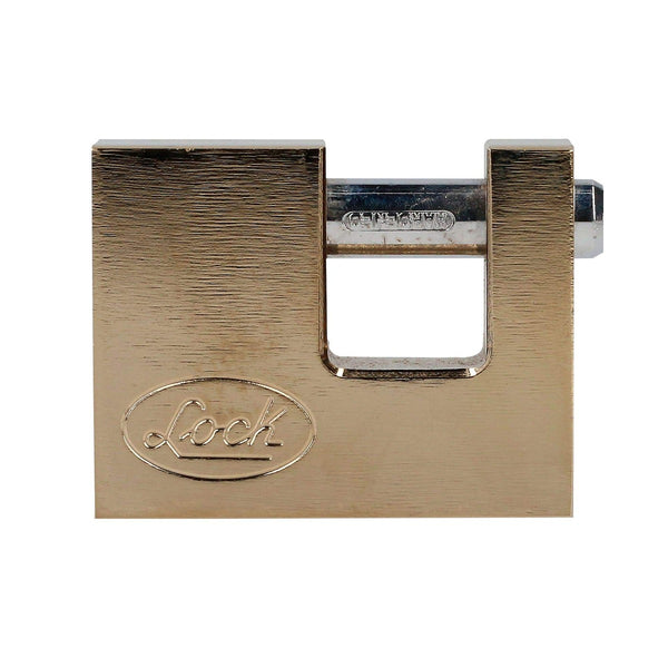 Candado para Cortina de Hierro 70 mm Latón Brillante Llave Tetra