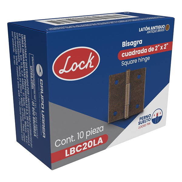 Bisagra Ligera Cuadrada 2” - U1 LBC20LA