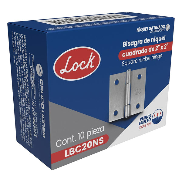 Bisagra Ligera Cuadrada 2” - U1 LBC20NS