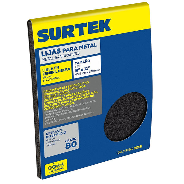 Lija de Esmeril Negra 80.