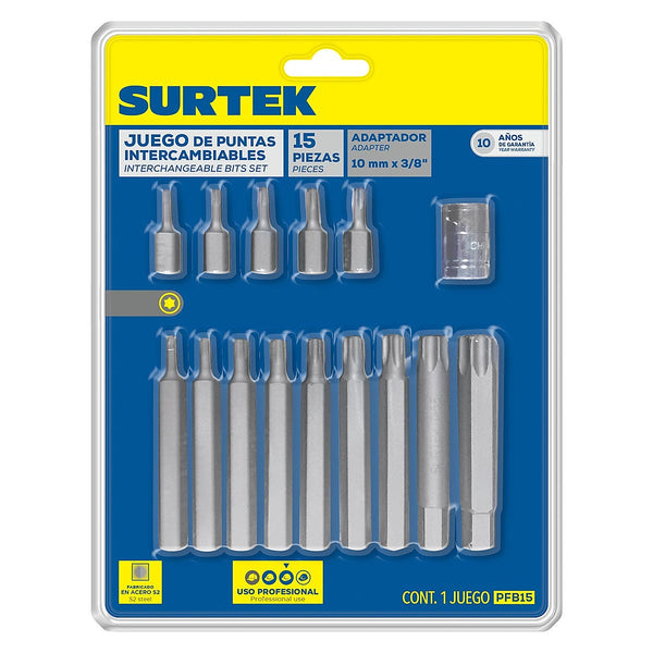 Juego de Puntas Torx - U1 PFB15