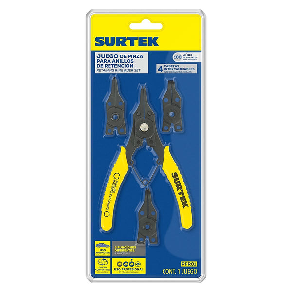 Pinza para Anillos de Retención y Puntas Intercambiables - U1 PFR01