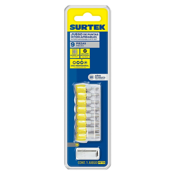 Juego Puntas Torx SURTEK U1 PFT9