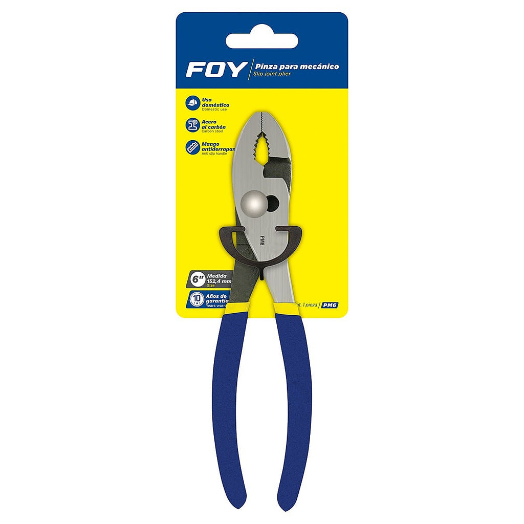 Pinza para Mecánico 6” Cromada con Grip - U1 PM6