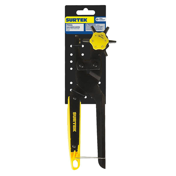 Pinza Sacabocados 8” Piel-plástico-vinil-telas 6 Punzones