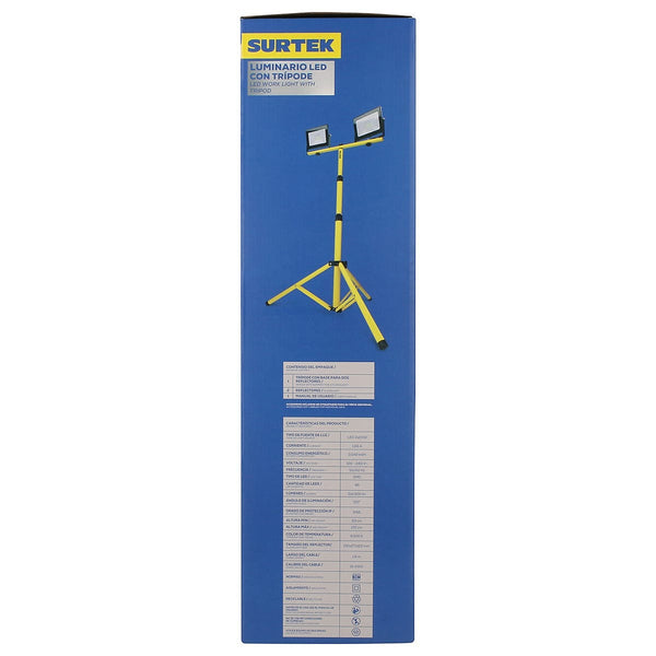 Reflector de Led de Pedestal 2 X 20w 6500k 100-240v Altura 213 mm Cable 1.6 mt