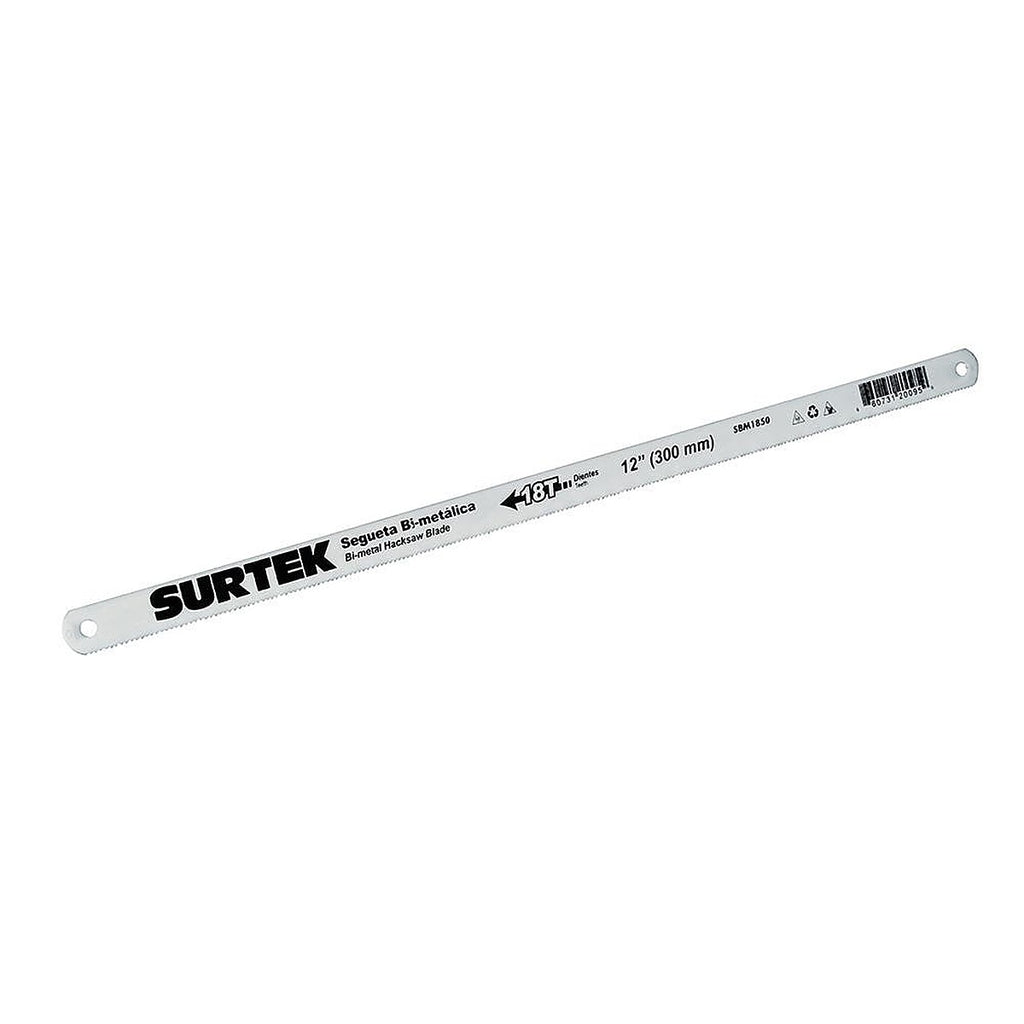 Segueta Manual Bimetálicas 12”x1/2” 18 DPP