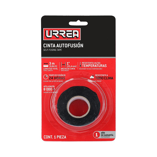 Cinta de Hule Autofusionable de Silicón Color Negro