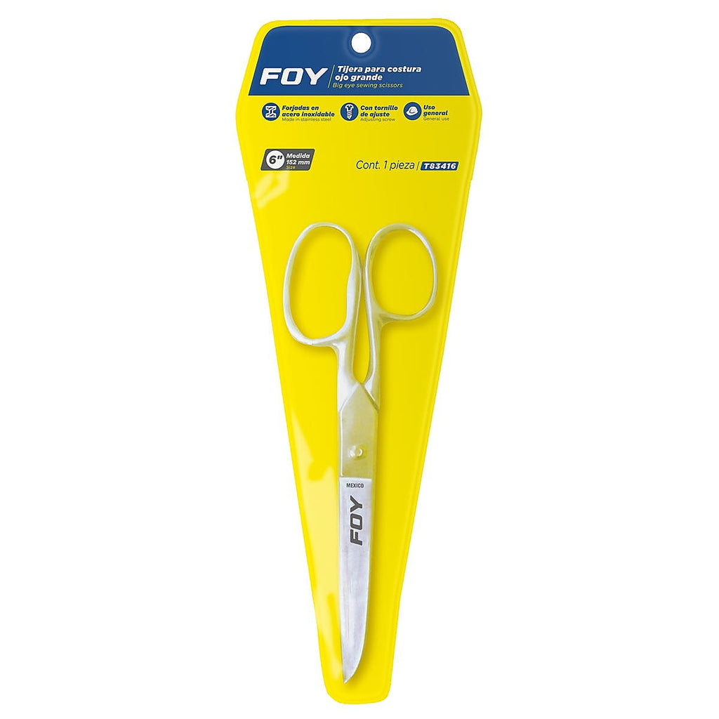 Tijera para Costura 6” Ojo Grande